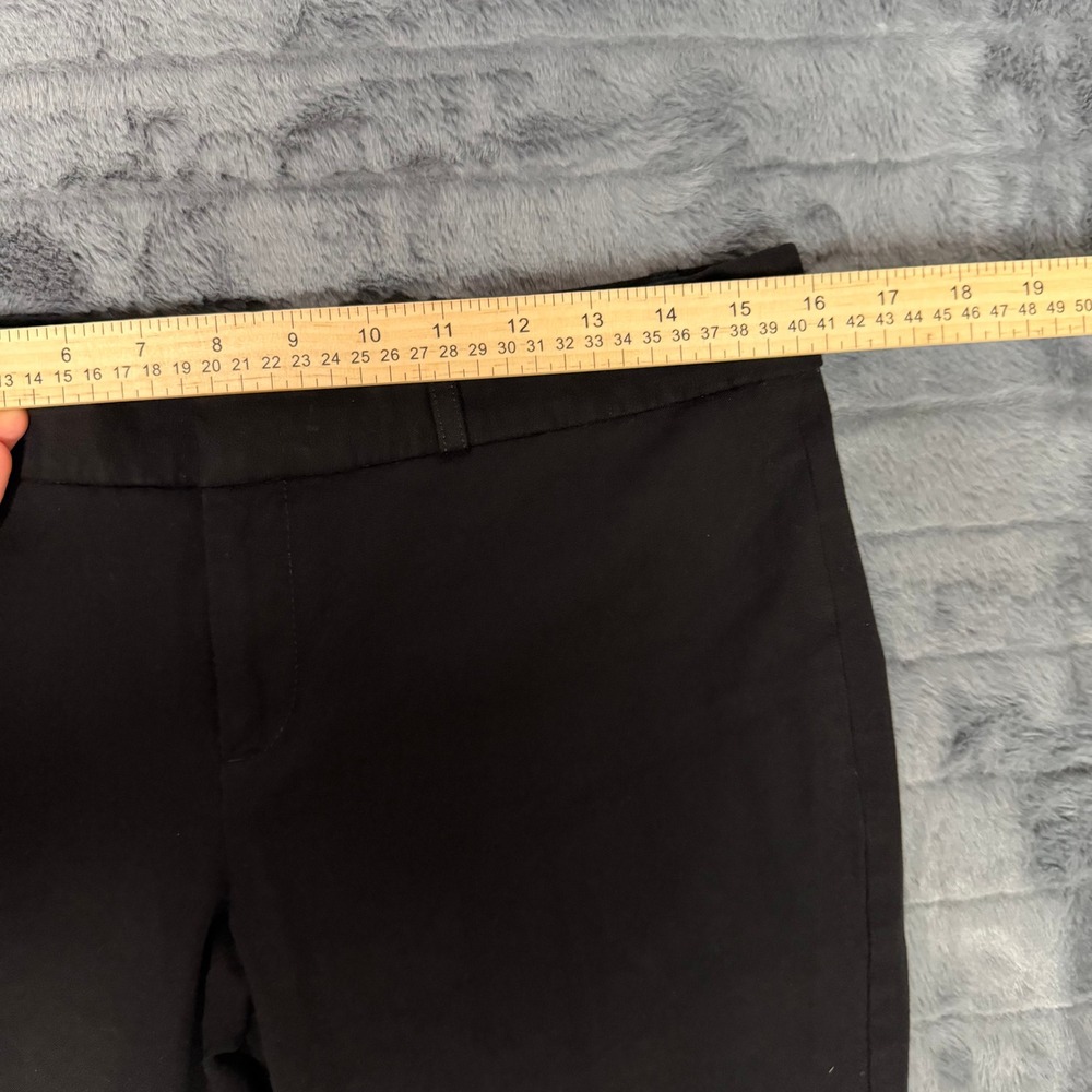Banana Republic Sloan Dress Pants Women 8 Black Slim Ankle Mid Rise Stretch - Picture 2 of 9